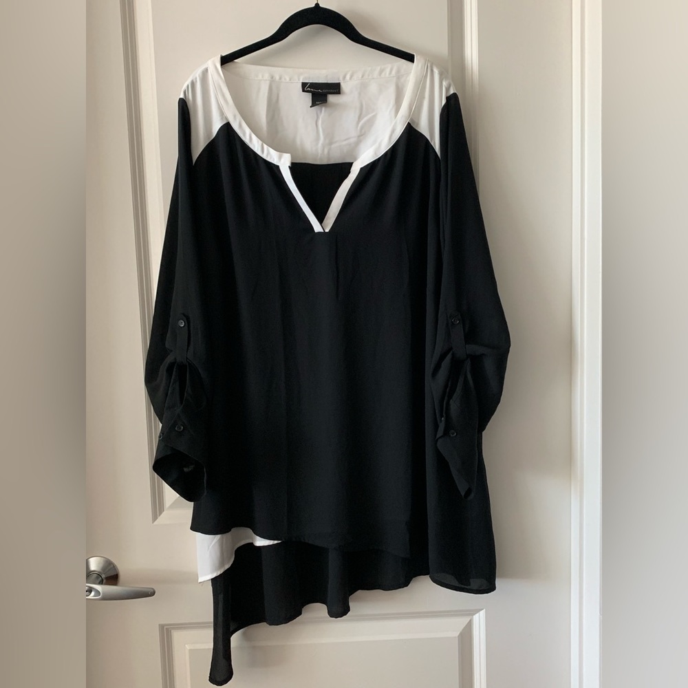 Lane Bryant B/W Blouse